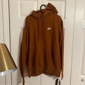 tan nikes pullover hoodie